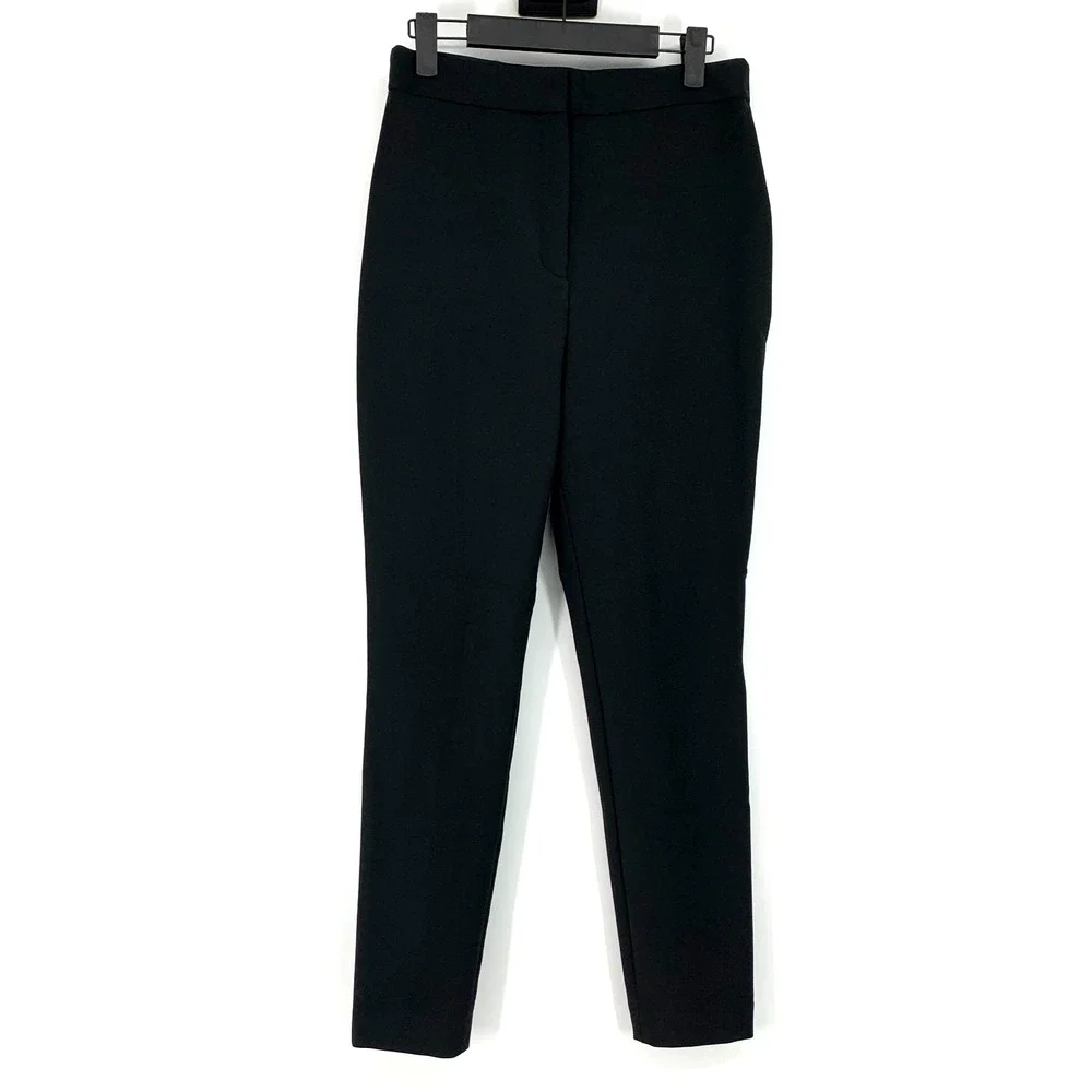 Express Pants Black High Rise Skinny Trouser Seamed Womens Size 8 Regular